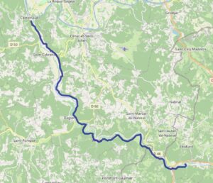 Vallée du Céou from l'Abbaye Nouvelle to Castelnaud La Chapelle